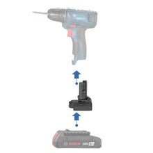 Load image into Gallery viewer, Bosch (Blue) 18V to Bosch 12V Battery Adapter