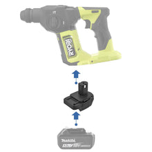 Load image into Gallery viewer, Makita 18V to Ryobi 18V Battery Adapter
