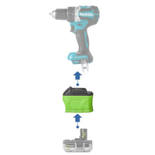 Load image into Gallery viewer, Ryobi 18V to Makita 18V Battery Adapter
