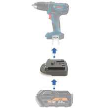 Load image into Gallery viewer, AEG 18V to Bosch 18V (Blue) Battery Adapter

