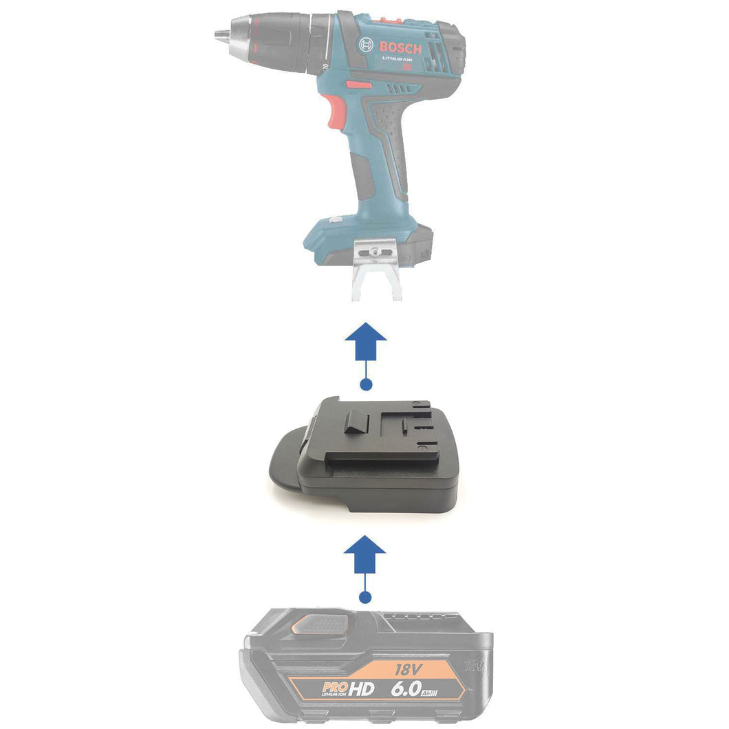 AEG 18V to Bosch 18V (Blue) Battery Adapter