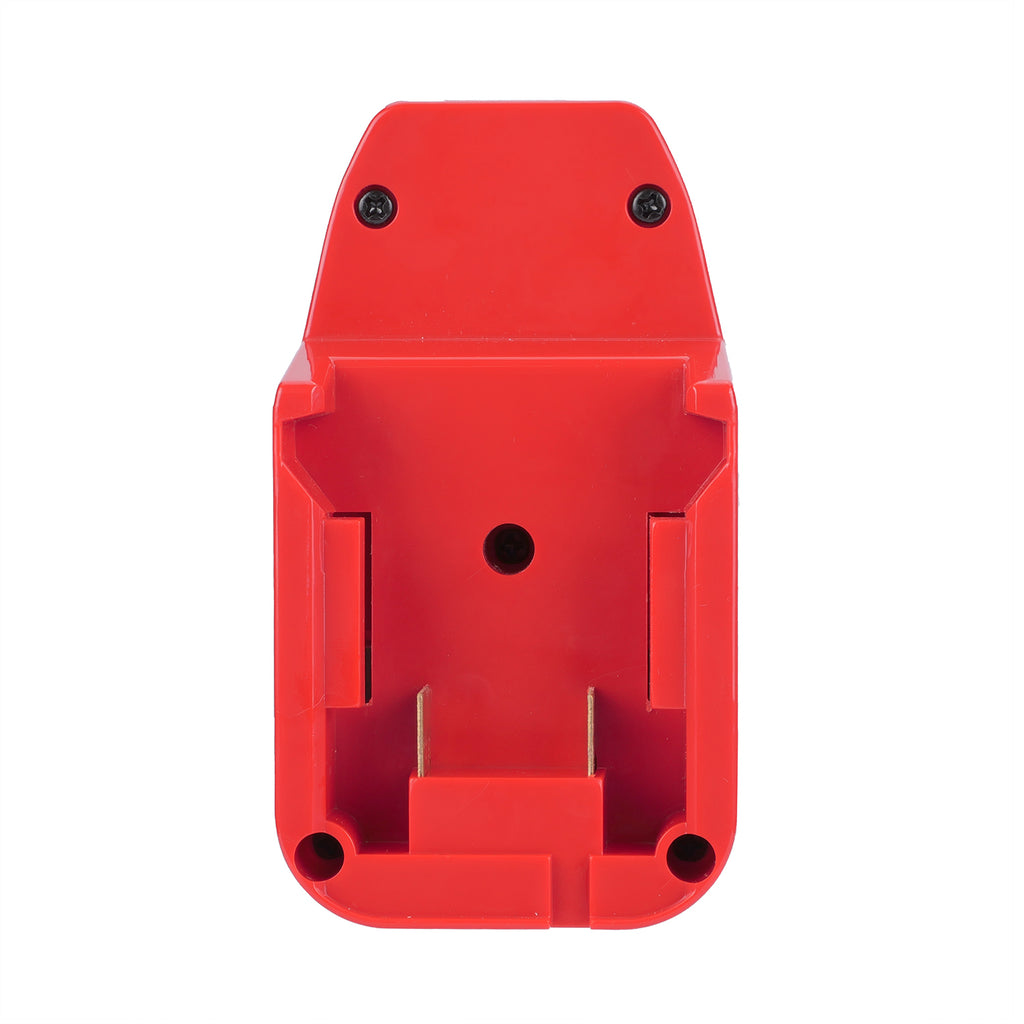 Milwaukee M18 to Stanley V20 battery adapter - front view of the Milwaukee battery-side connection