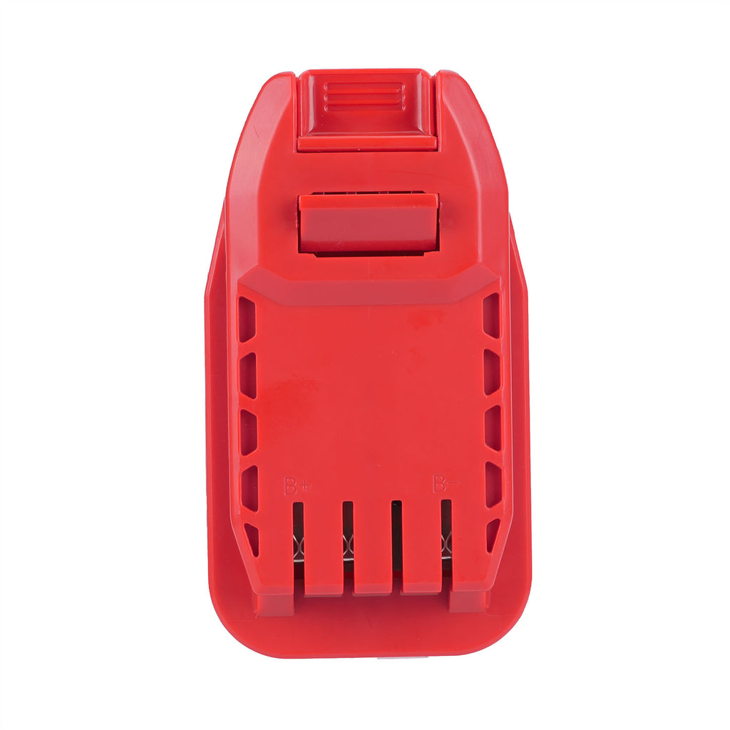 Milwaukee M18 to Stanley V20 battery adapter - front view of the Stanley V20 tool-side connection