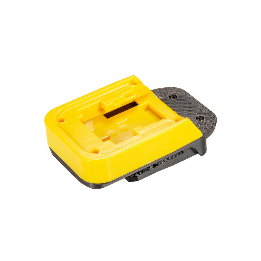 Bauer 20V to Chicago Electric 18V battery adapter - battery-side connection, pocket with twin terminal blades