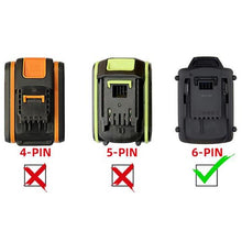 Load image into Gallery viewer, Stanley V20 to WORX 20V PowerShare (Orange) Battery Adapter
