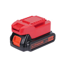 Load image into Gallery viewer, Black and Decker 20V to Bauer 20V Battery Adapter
