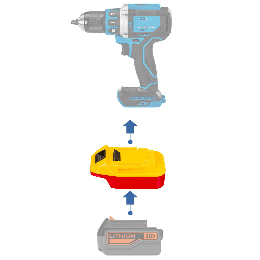 Black and Decker 20V to Hercules 20V Battery Adapter