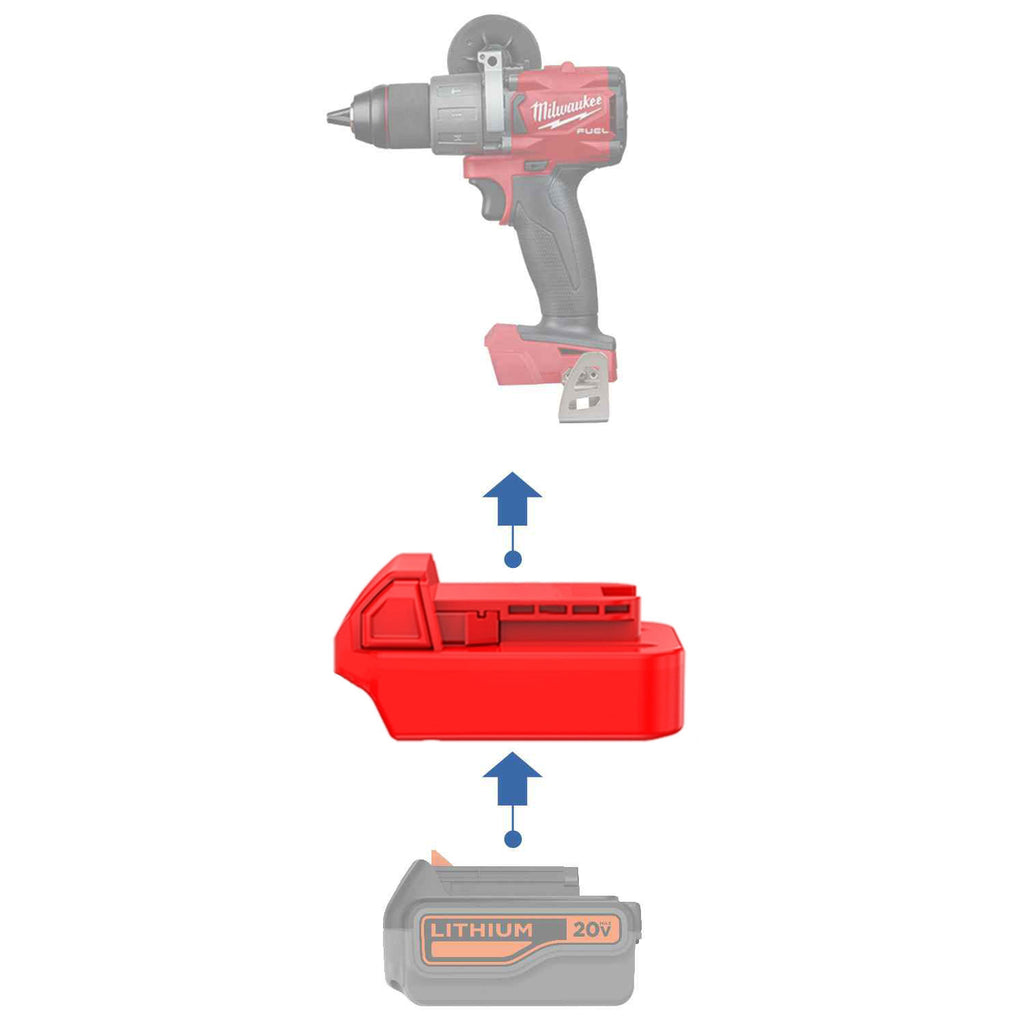 Black and Decker 20V to Milwaukee 18V Battery Adapter