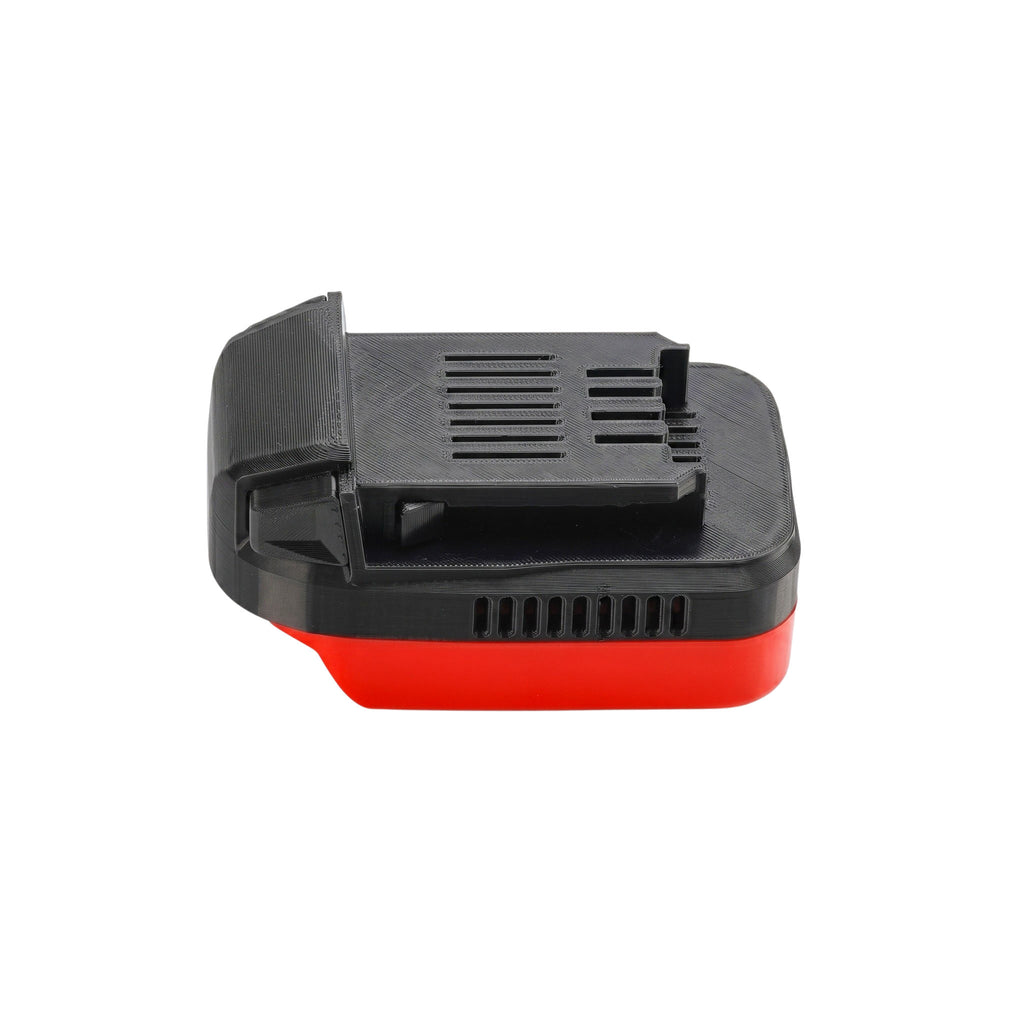 Craftsman 20V to Kobalt 24V battery adapter - Kobalt tool-side connection above the red battery-side shell