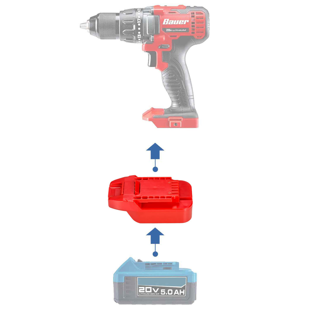 Hercules 20V to Bauer 20V Battery Adapter