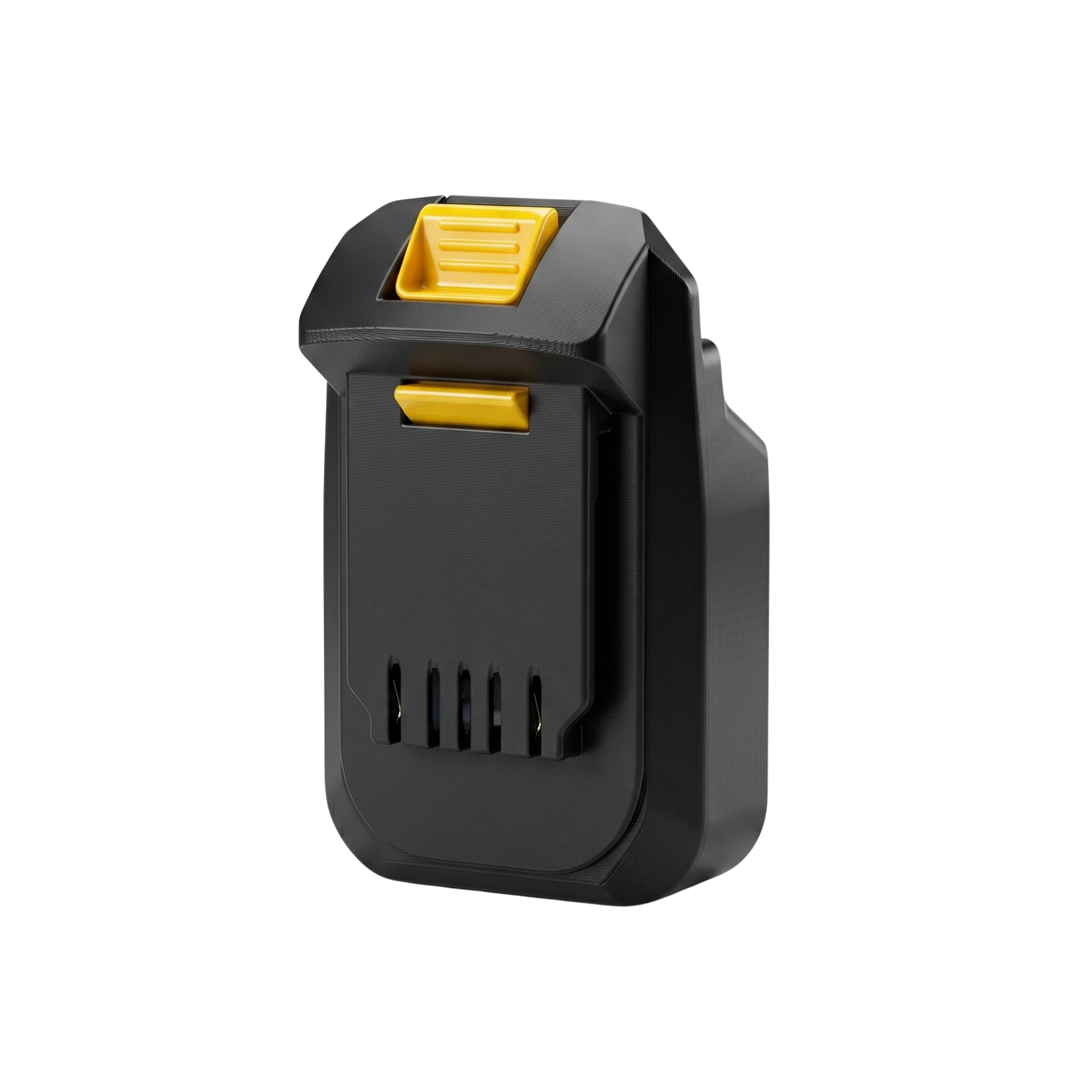 Makita 18V LXT to MATRIX 20V battery adapter - MATRIX tool-side connection, five terminal slots with copper contacts