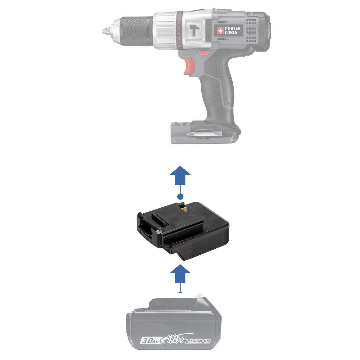 Makita 18V to Porter Cable 18V Battery Adapter