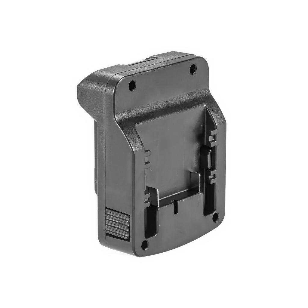Metabo CAS 18V to RIDGID Plumbing battery adapter - plan view of the battery-side connection with its guide channels