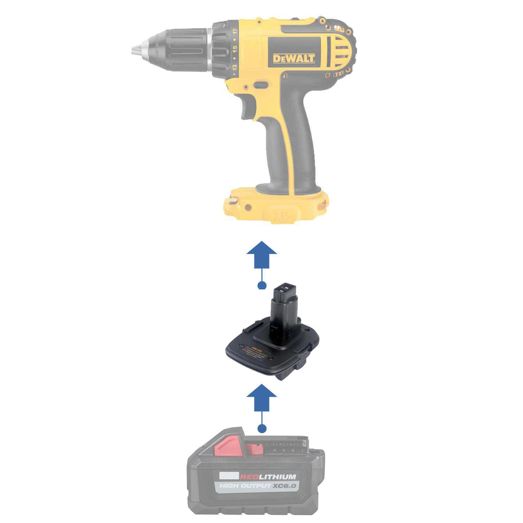 Milwaukee 18V to DeWalt 18V Battery Adapter