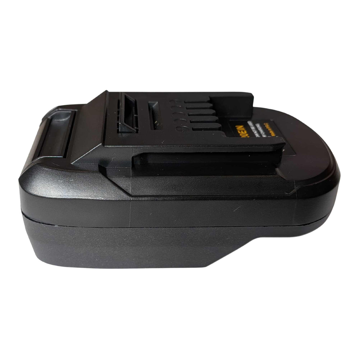 Parkside X20V to Ozito 18V PXC battery adapter - Ozito tool-side connection, side view of the body
