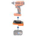 RIDGID 18V to Black and Decker 20V Battery Adapter