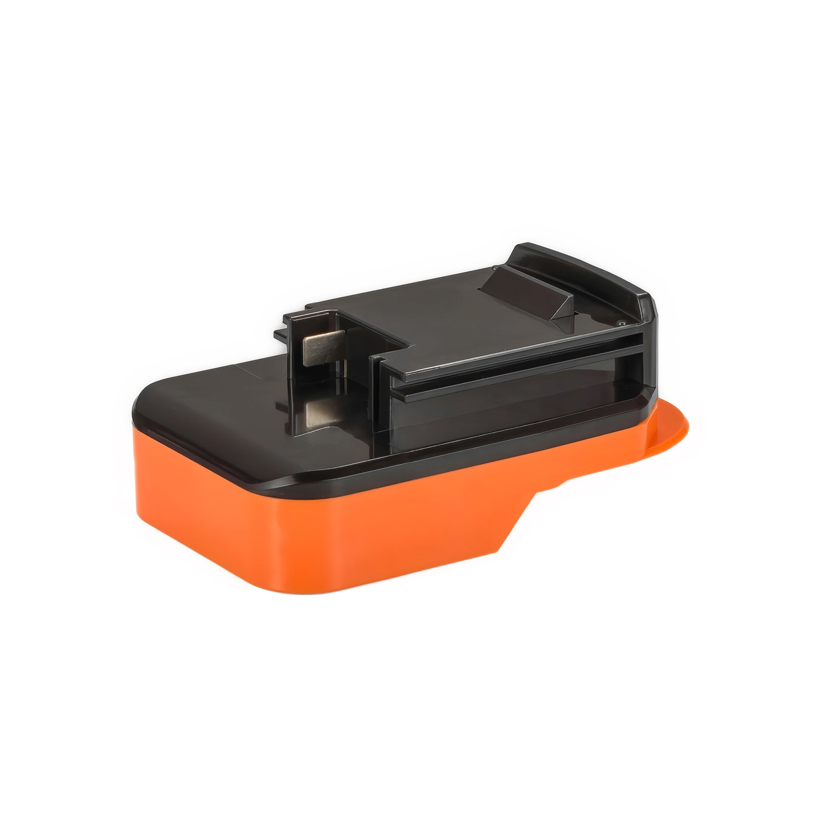 RIDGID 18V to Porter Cable 18V Ni-Cd battery adapter - battery-side connection with twin rails and the terminal port