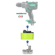 Load image into Gallery viewer, Ryobi 18V to Metabo HPT 18V Battery Adapter
