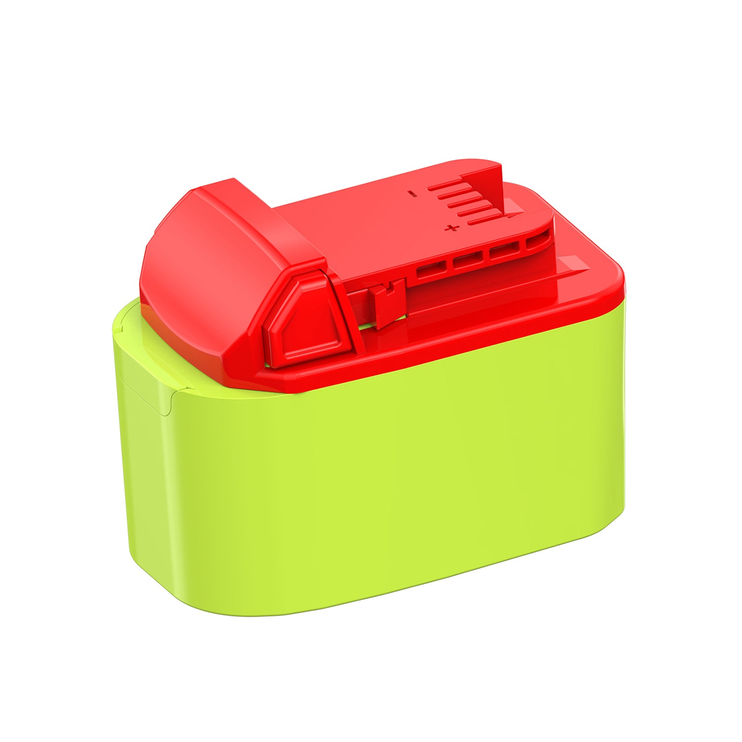 Ryobi 18V ONE+ to Milwaukee M18 battery adapter - Milwaukee tool-side connection with its terminal slots