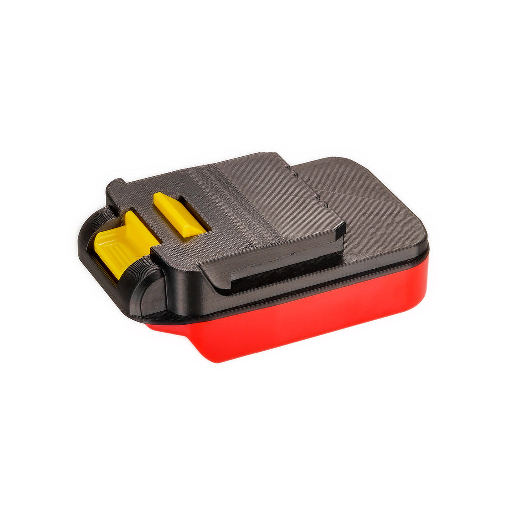 Stanley V20 to Chicago Electric 18V battery adapter - tool-side connection, four terminal slots in the raised stem