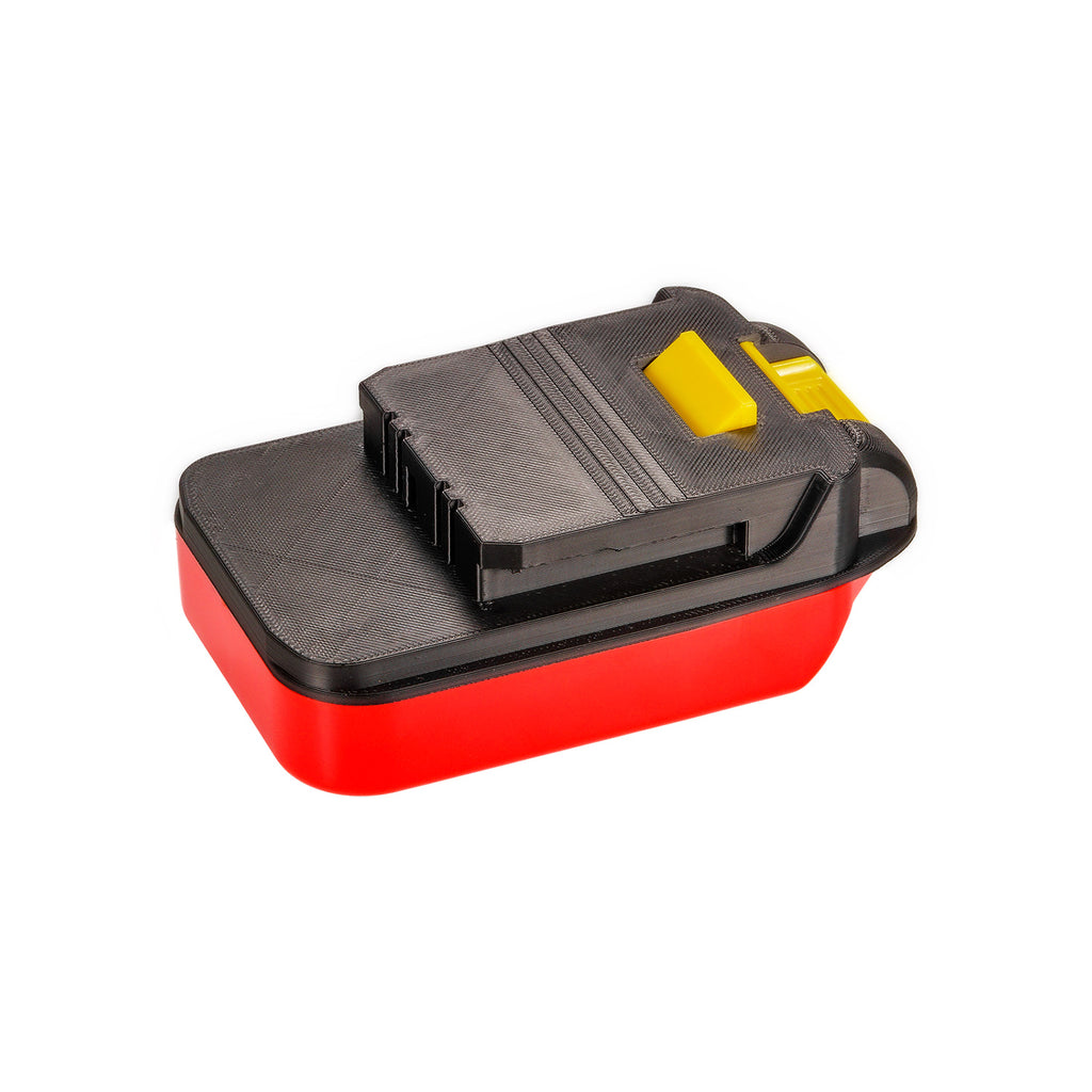 Stanley V20 to Chicago Electric 18V battery adapter - tool-side connection, four terminal slots in the raised stem