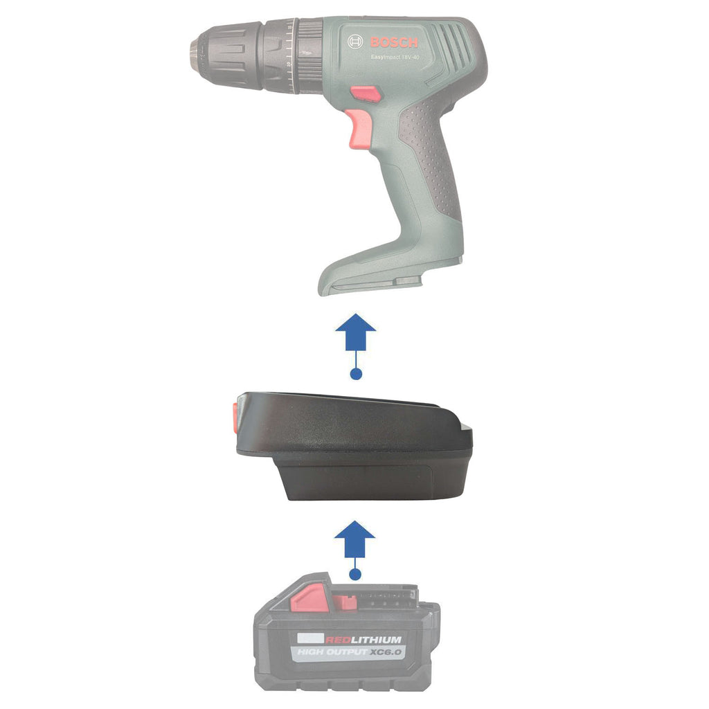 Milwaukee 18V to Bosch (Green) 18V Battery Adapter