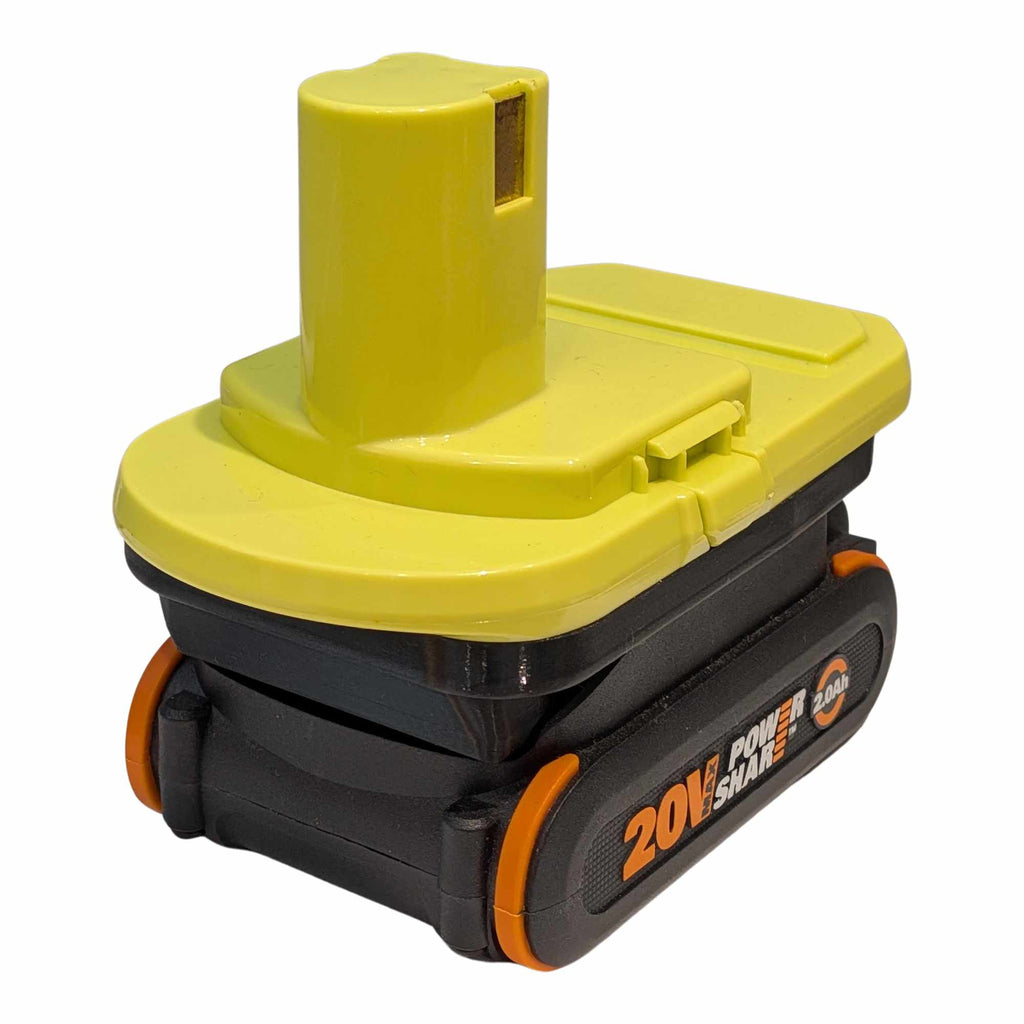 WORX 20V PowerShare (Orange) to Ryobi 18V Battery Adapter